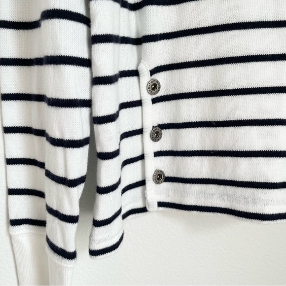 Kate Middleton style, Tommy Hilfiger Striped White & Black, Long Sleeve Size XL - Picture 3 of 9